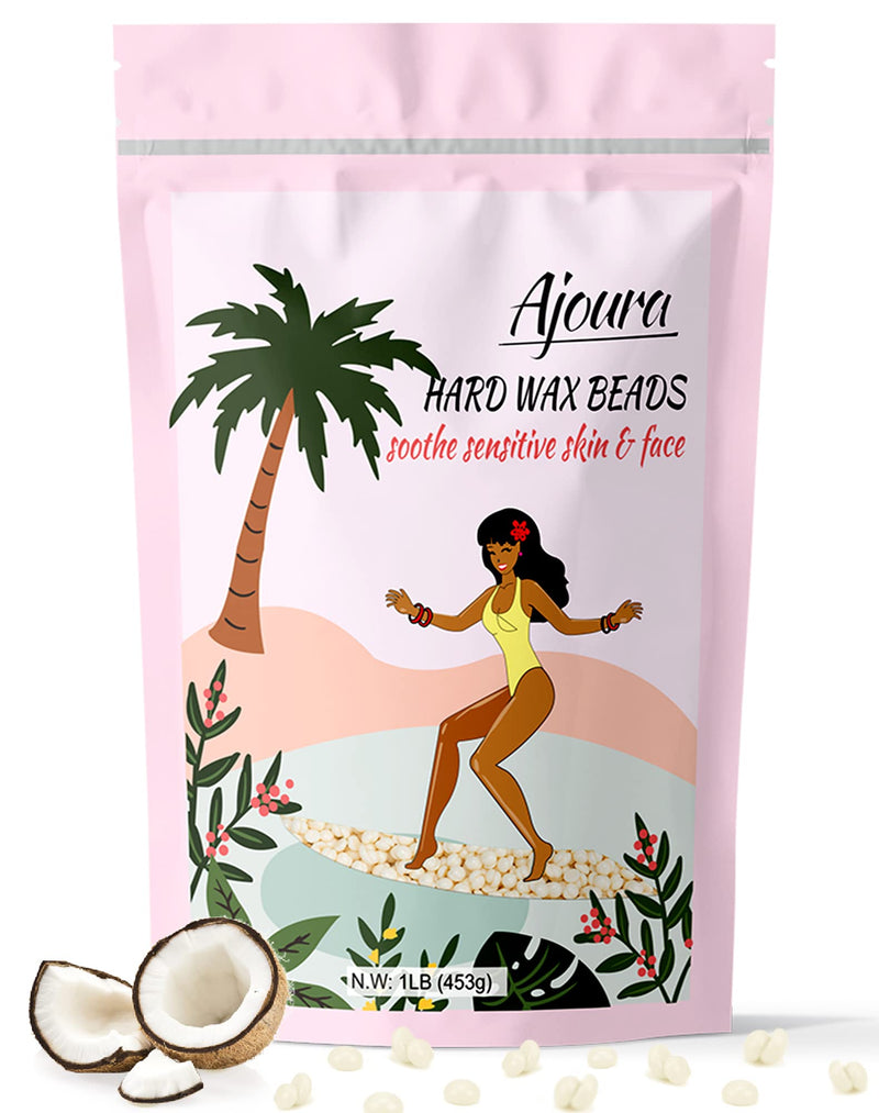 1lb Refill Wax Beans for Hair Removal Kit, Brazilian Coarse Waxing for Bikini, Face, Eyebrow, Back, Chest, Legs, Armpit, At Home Waxing Beads for Women Men Off-white - BeesActive Australia