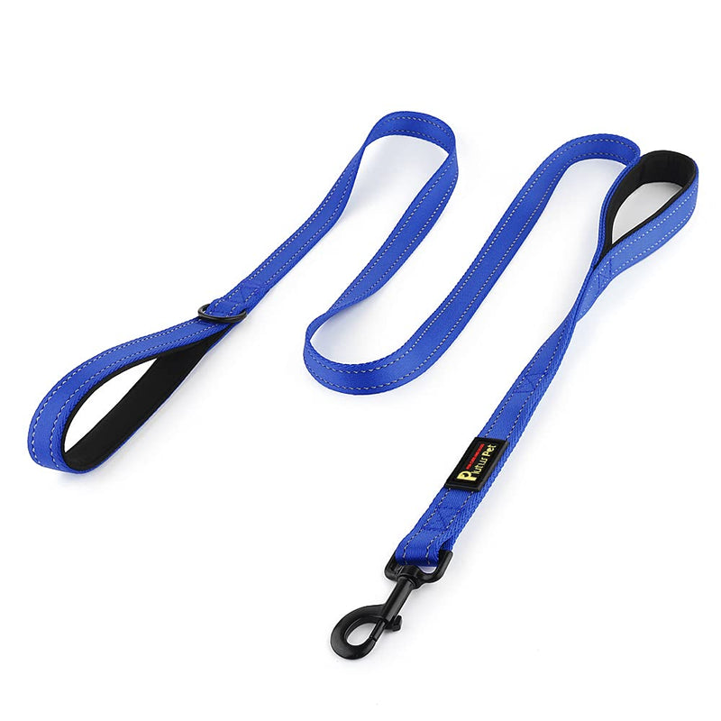 Plutus Pet Dog Leash 6ft Long,Traffic Padded Two Handle,Heavy Duty,Reflective Double Handles Lead for Control Safety Training,Leashes for Large Dogs or Medium Dogs,Dual Handles Leads(Navy Blue) Navy Blue - BeesActive Australia