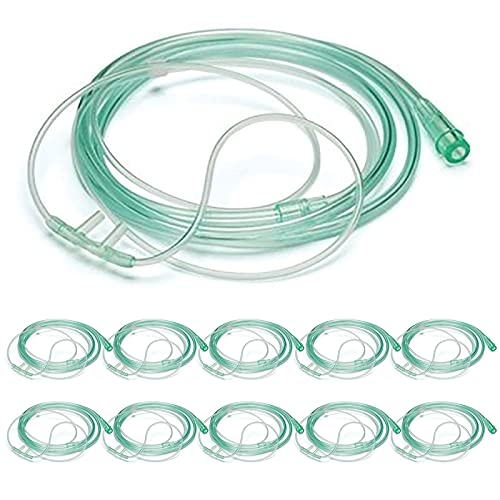 10 Pack High Flow Soft Oxygen Cannulas and 7’ Delicate Tubing with Standard Connection - BeesActive Australia