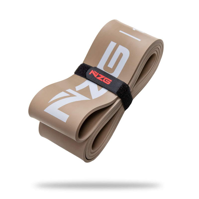 NonZero Gravity 100% Latex-Free Organic Rubber Power Resistance Bands | Compact Durable Hypoallergenic Bands for Strength Training & Workouts | 11 Levels (10 to 140 Lbs) 7. Gold-140 lb - BeesActive Australia