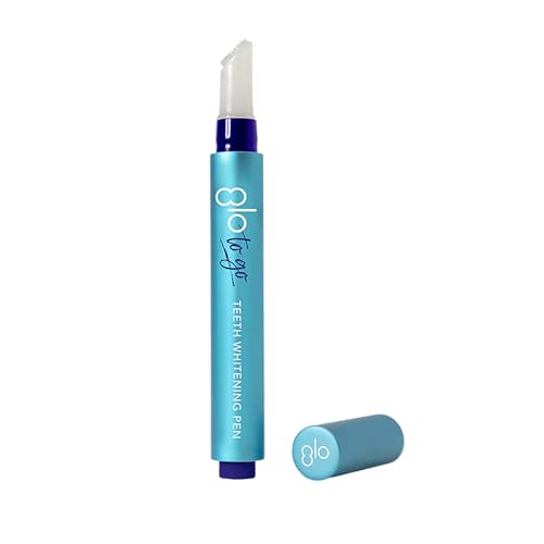 GLO Science Teeth Whitening Gel Pen – Travel-Friendly Treatment for Stain Removal with Hydrogen Peroxide – Safe for Sensitive Teeth, Easy to Use, Effective & Dentist Invented – 1 Pk, Cinnamint Flavor