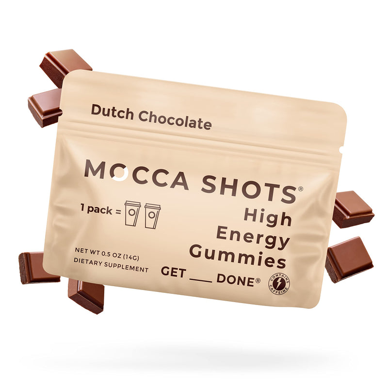 SGC Seattle Gummy Company Caffeine Energy Gummies 12-Pack, Dutch Chocolate Mocca Energy Chews, Nootropic, Vegan, Plant-Based, Gluten Free, 200mg Caffeine White Chocolate 2 Count (Pack of 12) - BeesActive Australia