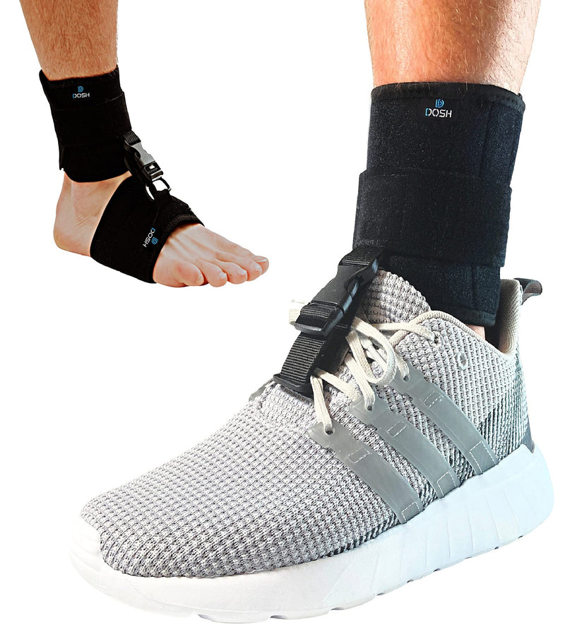 Dosh AFO Foot Drop Brace - Drop Foot Brace for Walking - AFO - Unisex (Black) Black - BeesActive Australia