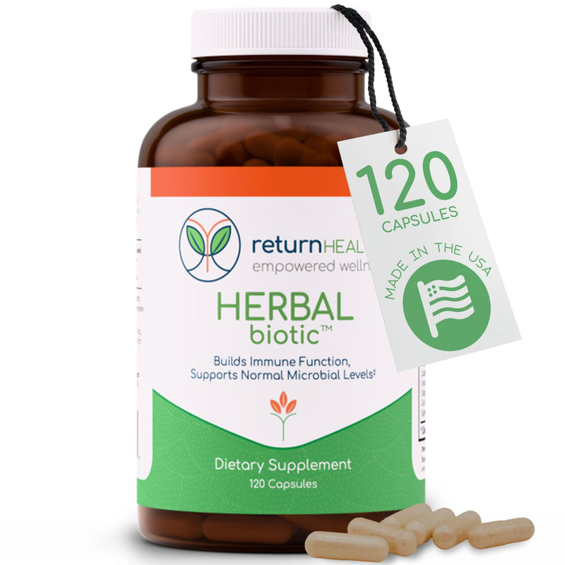 Herbal Biotic, Immune Support Vitamins, Natural Immune System Booster for Adults, Immune Support Supplement Enriched with Cat’s Claw for Probiotic Balance, Digestive Health, 120 Vegan Capsules 120 Count (Pack of 1)