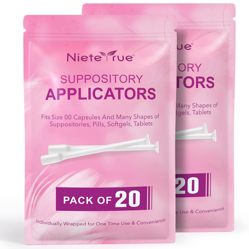 (40 Packs) Disposable Vaginial Applicators Individually Wrapped Hygienic Fit to Size 00 Cap-sules and Many Shapes of Suppositories, Tablets Feminine Care Applicators from - BeesActive Australia
