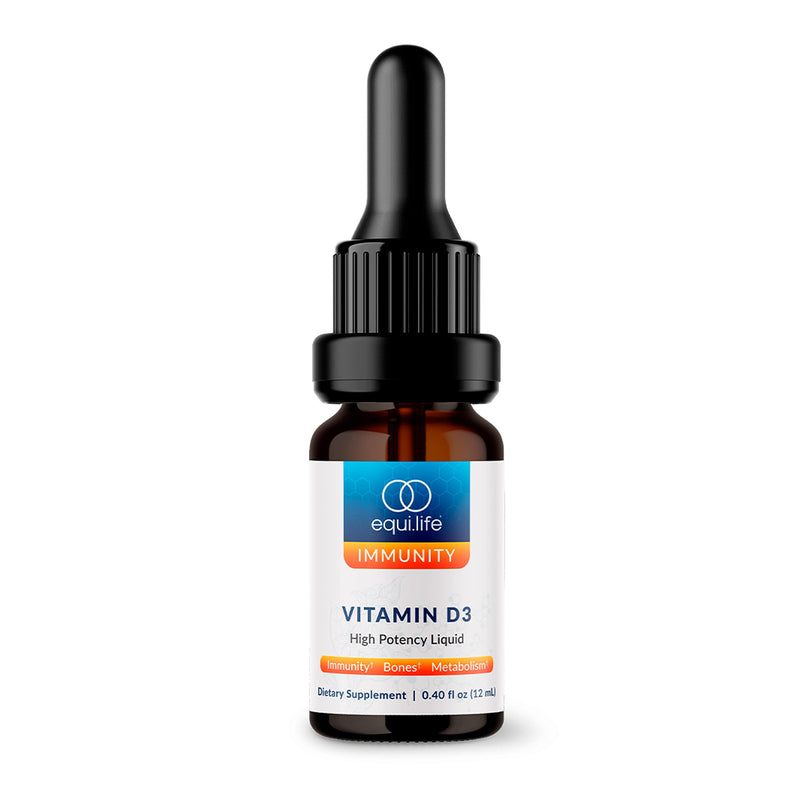 Equilife Vitamin D3: High Potency Liquid Drops, Non GMO, 0.40 fl oz | Easy Digestion & Absorption | Supports Immune Function | Promotes Bone & Overall Health | Allergen & Gluten Free | Non-GMO