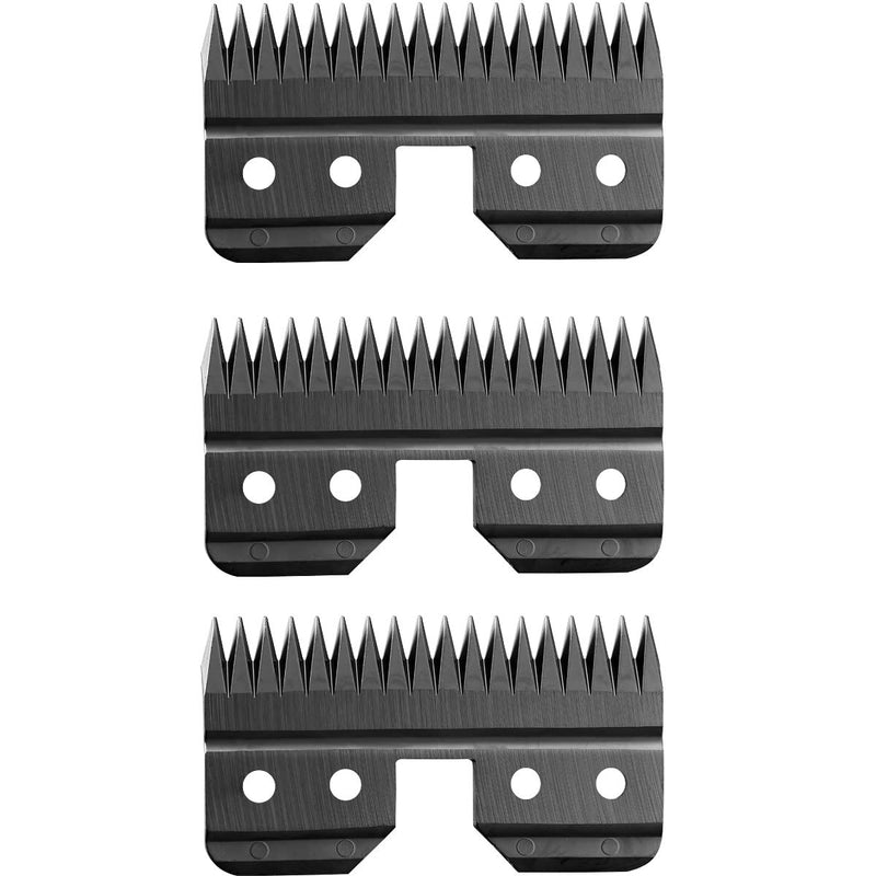 3pcs Black Fast Feed Ceramic Blades Replacement Blades for Oster Fast Feed Clipper A5 Grooming Clippers Movable Blade - BeesActive Australia