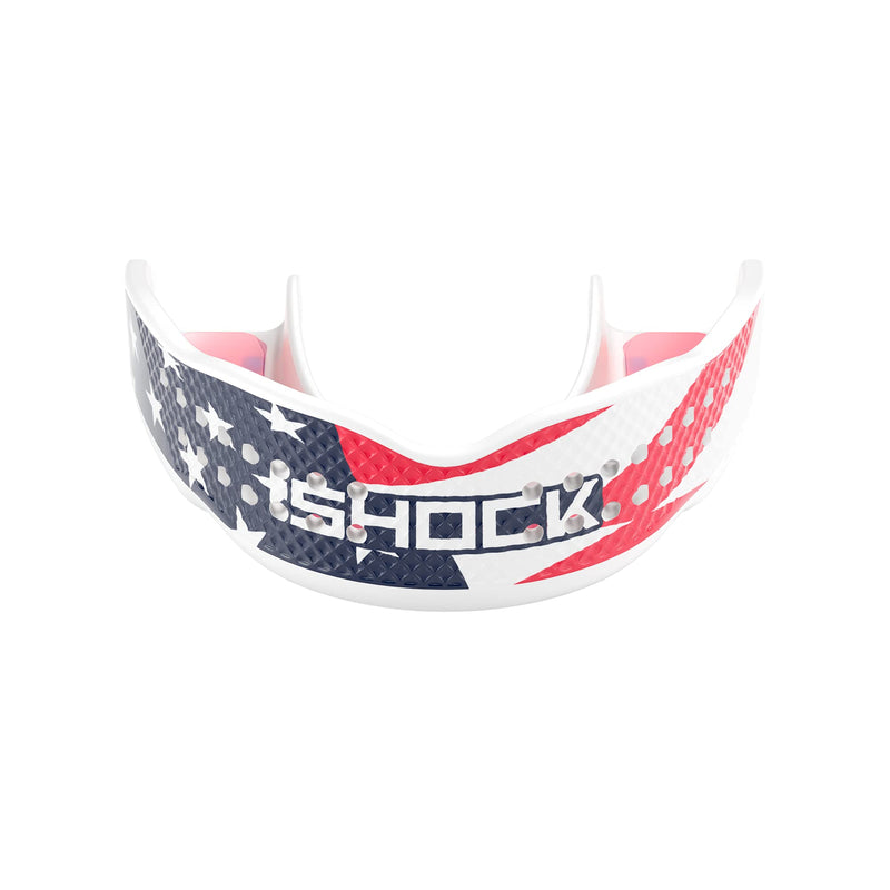 Shock Doctor Trash Talker Basketball Strapless Clear Stars & Stripes Adult - BeesActive Australia