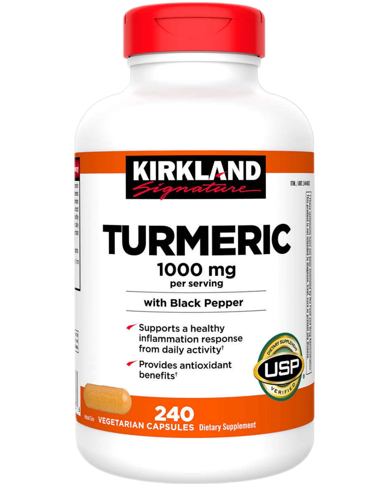 Just Grown Turmeric 1000 mg., 240 Capsules (1 pack) 240 Count (Pack of 1) - BeesActive Australia