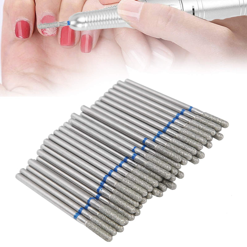 50pcs Portable Nail Drill Bits, Dead Skin Removal Nail Grinding Polishing Head Nail Polisher Accessory for Household, Nail Art Shop (M-41.25) - BeesActive Australia
