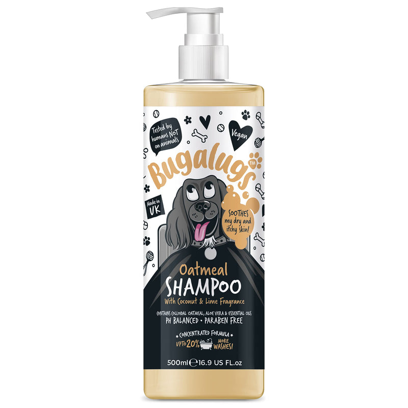 Oatmeal & Aloe Vera Dog Shampoo dog grooming shampoo products for smelly dogs with fragrance, oatmeal puppy shampoo, professional Vegan pet shampoo & conditioner Shampoo 16.9 Fl Oz - BeesActive Australia