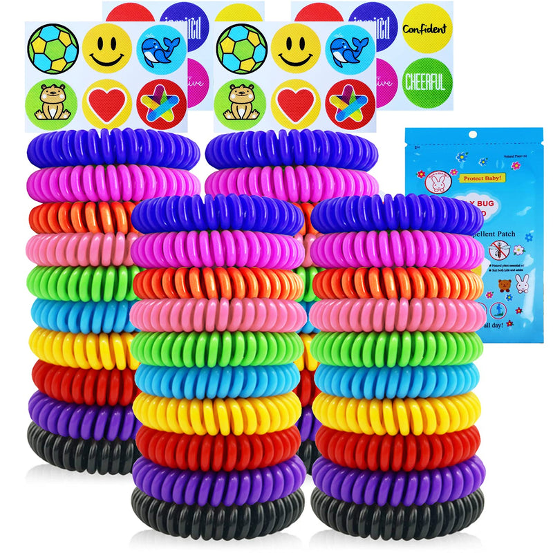 40 Pack Mosquito Repellent Bracelets, Individually Wrapped DEET-Free Insect & Bug Repellent Wrist Bands for Kids & Adults Outdoor Camping Fishing Traveling - BeesActive Australia