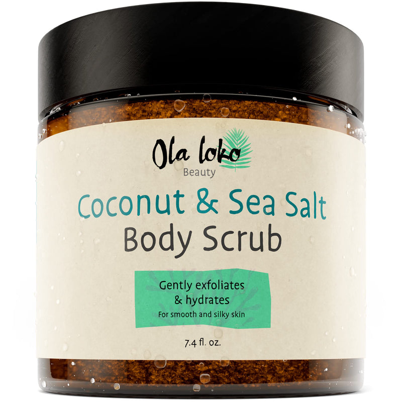 Coconut and Dead Sea Salt Body Scrub - Body Scrub Exfoliator, Scrubs & Body Treatments with Hyaluronic Acid & Vitamin E, Exfoliating Body Scrub to Moisturize & Remove Dead Skin, Exfoliating Scrub - BeesActive Australia