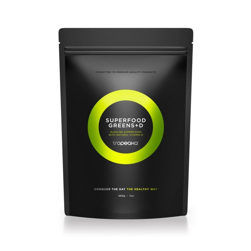 Tropeaka Superfood Greens + D - Antioxidant Green Powder for Energy, Immune System, & Gut Health, Rich in Chlorophyll & Essential Nutrients, Vitamin D, Vegan, Gluten Free, Non-GMO - 7oz (20 Servings)