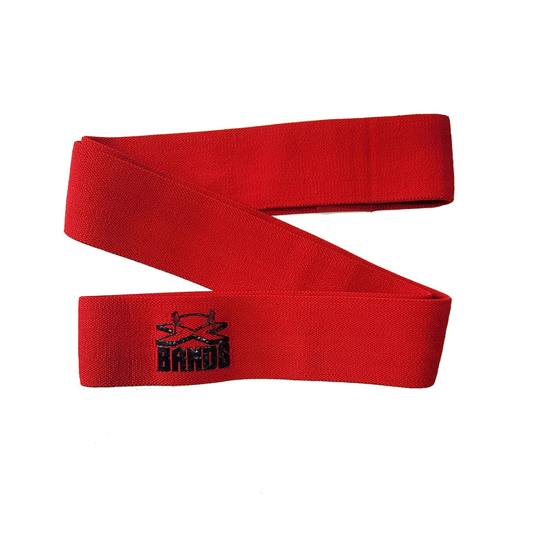 The x Bands Resistance Bands - Squat Bands - Booty Band - Pull Up Bands - Extra Strength Workout Bands - Exercise Resistance Bands for Home or Gym Workout - Strength Training Equipment Natural Rubber 70 lb - Red