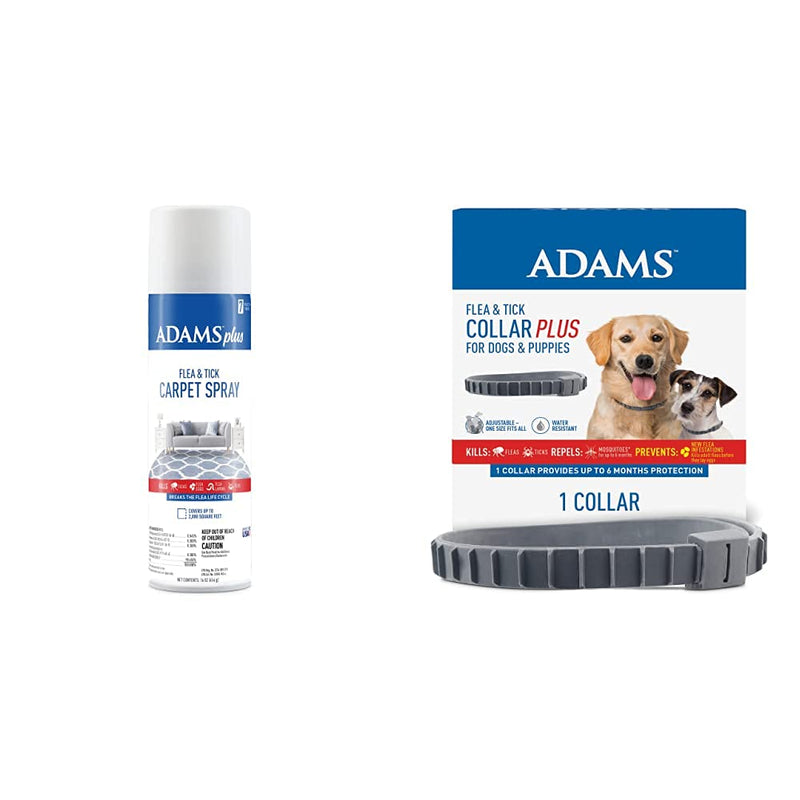Adams Plus Carpet Spray + Flea & Tick Dog Collar