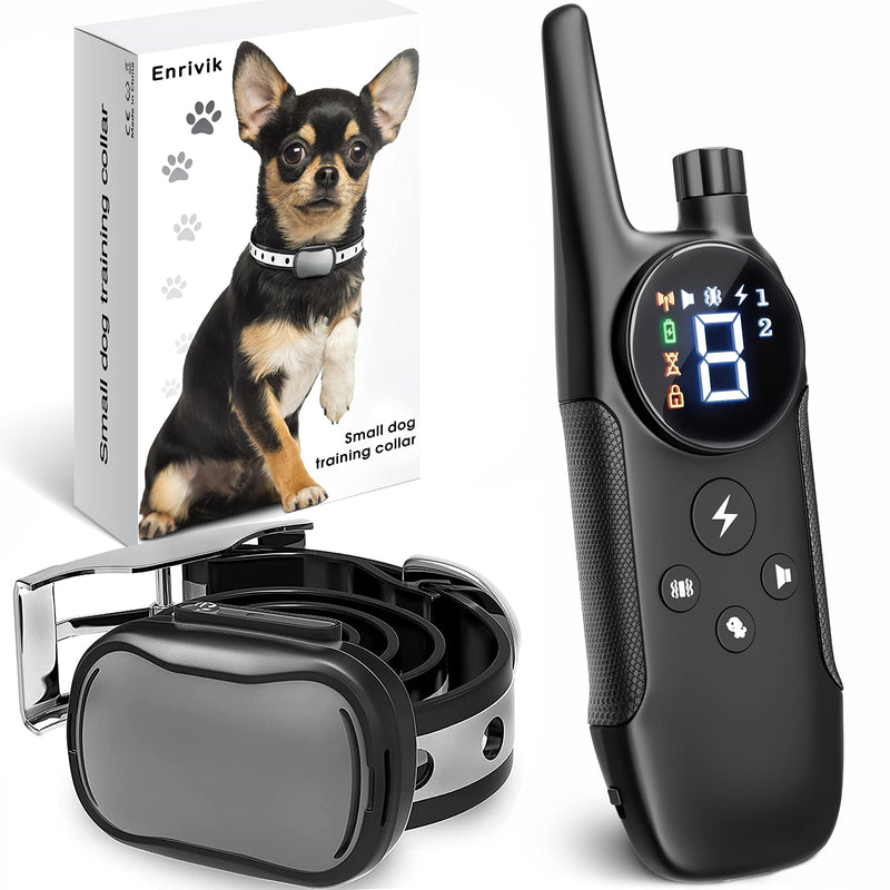 Extra Small Size Dog and Puppy Training Collar with Remote for Small Dogs 5-15lbs and Puppies with Shock - Waterproof and 1000 Ft Range - BeesActive Australia