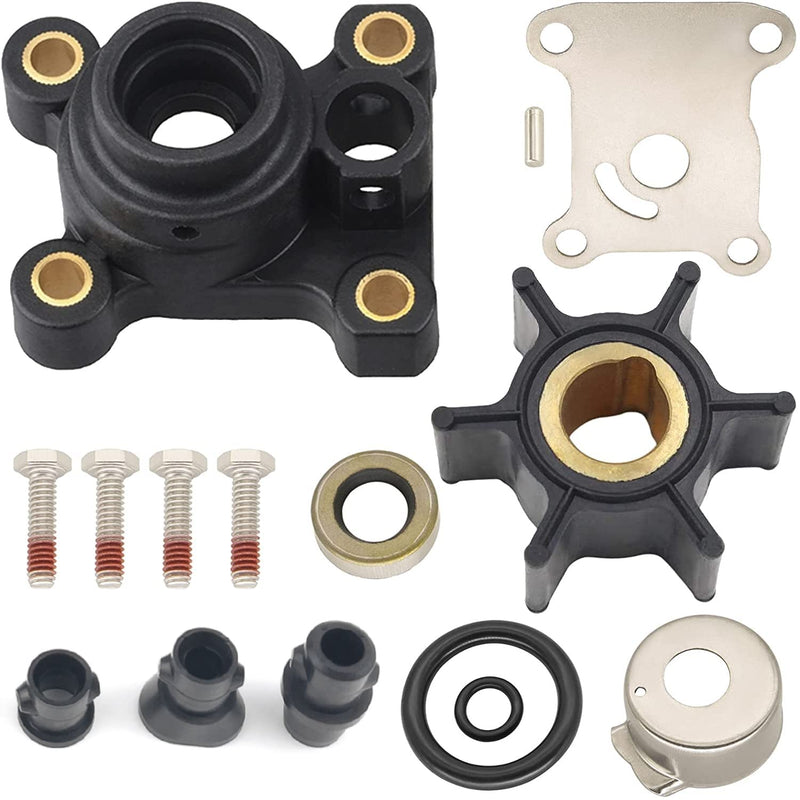 MARKGOO 394711 Water Pump Impeller Repair Kit with Housing for Johnson Evinrude OMC 8 9.9 10 15 HP Outboard Boat Motor Engine Parts Replacement 0394711 391698 386697 Sierra Marine 18-3327