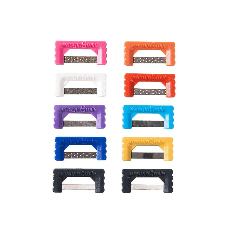 Easyinsmile Dental IPR Strip System 10PCS Orthodontic Interproximal Reduction Enamel Kits (B/Multi-Color) B/Multi-color - BeesActive Australia