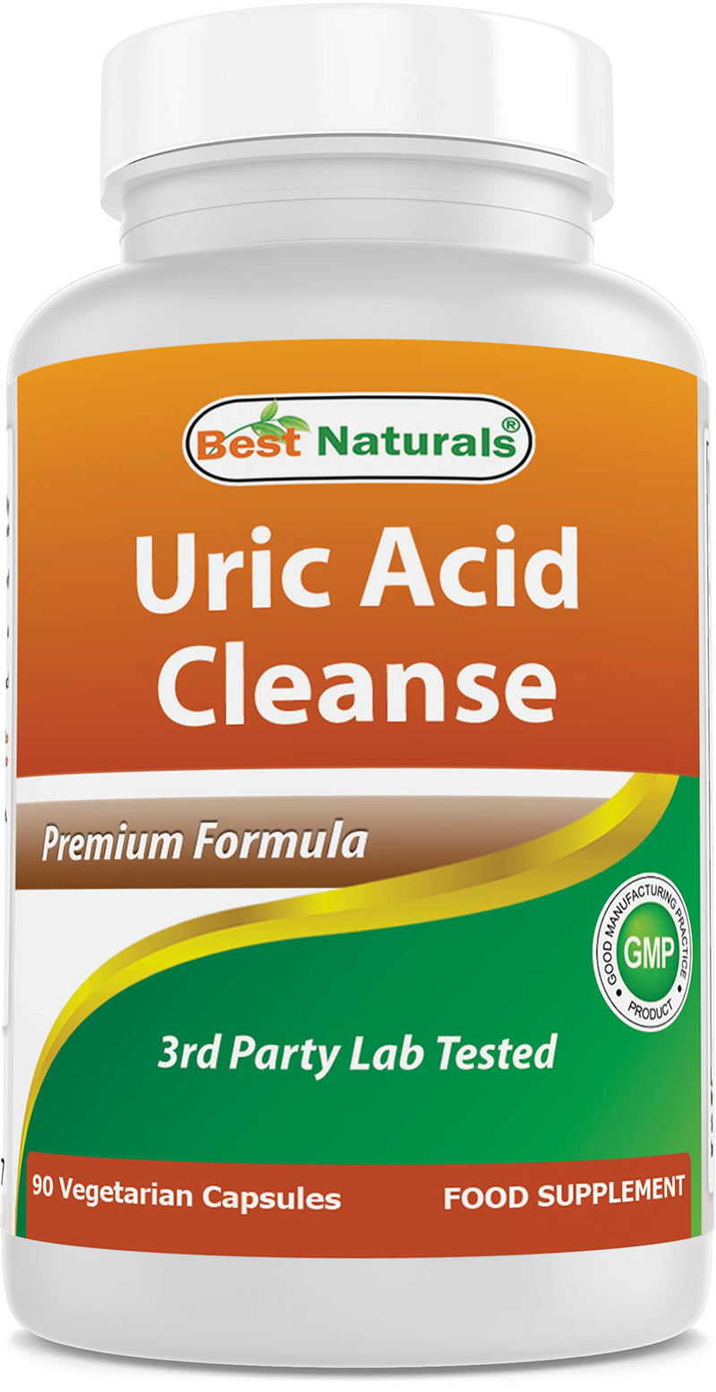 Best Naturals Uric Acid Cleanse Vitamins for Men and Women - 90 Veggie Capsules (90 Count (Pack of 1)) 90 Count (Pack of 1)