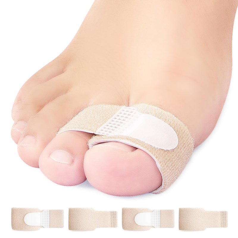 Niupiour Fabric Hammer Toe Correctors Buddy Wraps, 8 Pack of Toe Bandages Protectors for Women and Men, Hammer Toe Straightener for Overlapping, Toe Splints for Crooked, Curled, Bent and Broken, Relief Foot Pain - BeesActive Australia