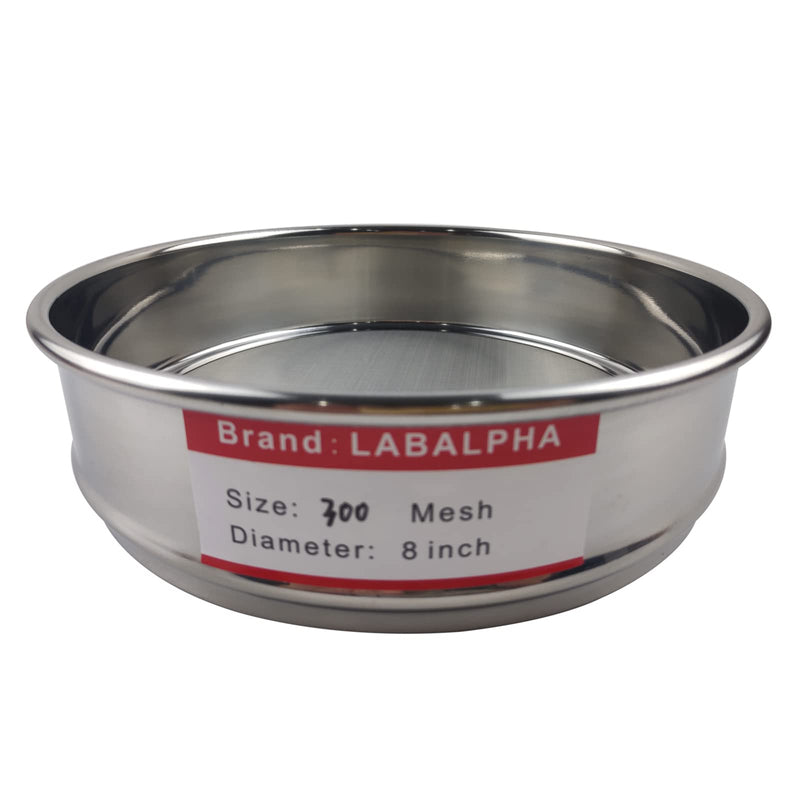 LABALPHA 300 Mesh Lab Sieves, #300 Mesh Test Sieve, 8'' Diameter, 304 Stainless Steel Wire Cloth (0.054mm) 300 mesh (0.054mm) - BeesActive Australia
