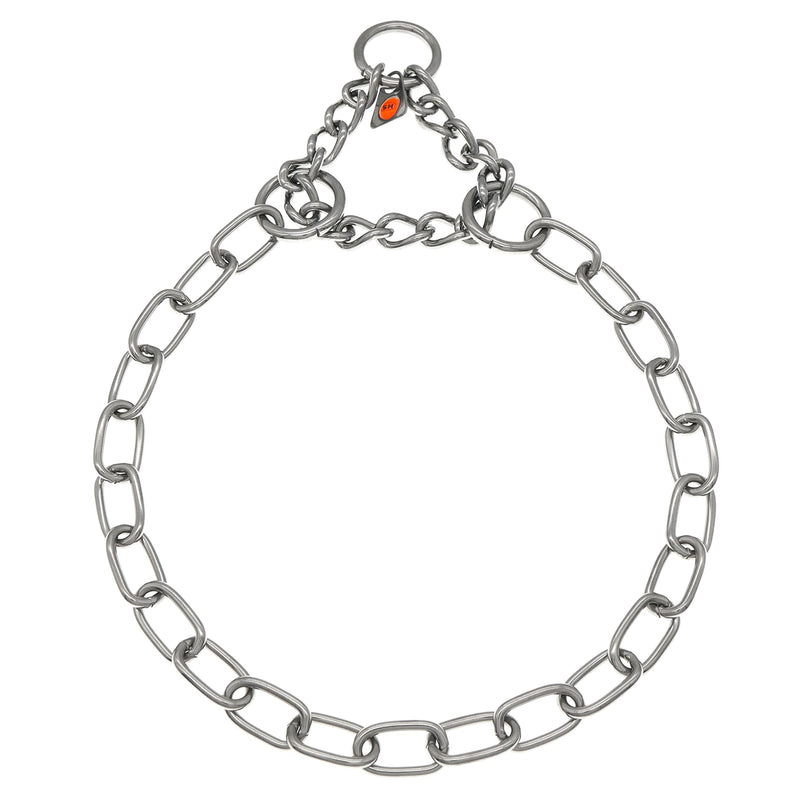 Herm Sprenger Stainless Steel Fur Saver Dog Collar Medium Link Professional Training Collar Assembly Chain Correction Slip Chain for Medium Large Dogs Made in Germany (16in (40cm)) 16in (40cm) - BeesActive Australia