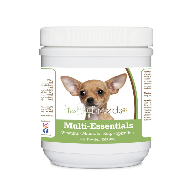 Healthy Breeds Chihuahua Multi-Essentials Powder for Dogs - an Ideal Supplement of Vitamins, Minerals & Antioxidants for Your Dog - 8 oz - PawsPlanet Australia