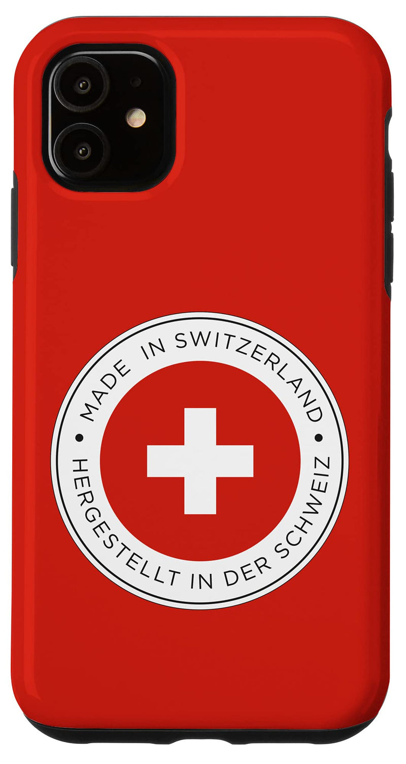 iPhone 11 Made In Switzerland Flag Case iPhone 11 - BeesActive Australia