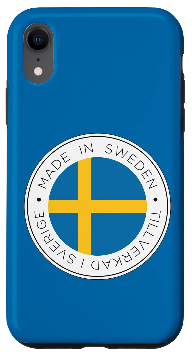 iPhone XR Made In Sweden Flag Blue Case iPhone XR - BeesActive Australia