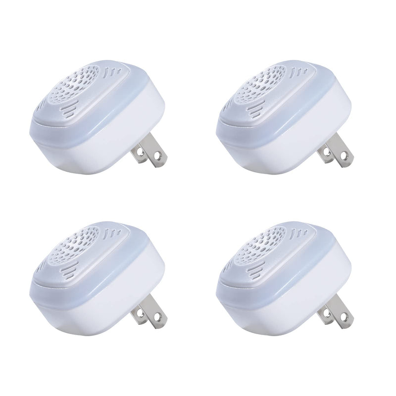 OW-5 Ultrasonic Rodent Repellers 4 Pack, Effectively Repel Rodents While 100% Silent & Safe to Humans and Non-Rodent Pets, White 4 Pack Ultrasonic Rodent Repellers - BeesActive Australia