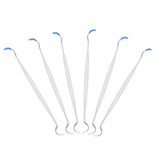 100pcs Disposable Dental Explorers Sterilized Double Ends Probe Hook Pick Stainless Steel Explorer - BeesActive Australia