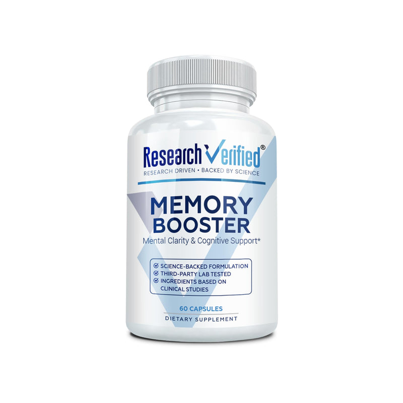 Research Verified Memory Booster - Nootropic Supplement - Enhance Cognition and Memory - Lion’s Mane, Ginkgo Biloba, BioPerine - 60 Capsules - Non-GMO - Made in the USA 1