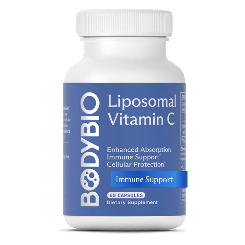BodyBio Liposomal Vitamin C - High Absorption for Immune & Cellular Health | Pure Ascorbic Acid with Maximum Absorption