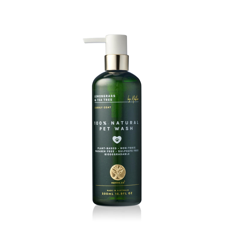 Nontre, Pet Wash, Lemongrass & Tea Tree, Protective & Deodorising Pet Wash, 500mL (16.9 FL Oz) - BeesActive Australia