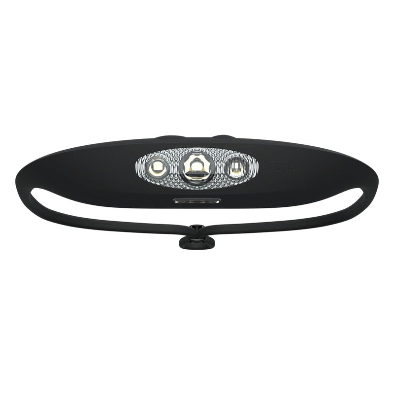 KNOG Bandicoot 250 LED Headlamp - Rechargeable Camping Headlamp with 40m Beam, IP67 Waterproof, Multi-Mode Lighting & Silicone Strap - Durable, Innovative Headlamp for Hiking & Outdoors, Black