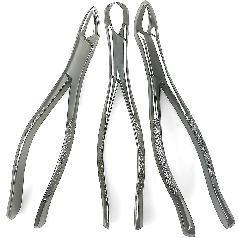 Heavy Duty Dental Extracting Forceps # 150# 151# 23, Apical Forceps, Cowhorn Forceps, Lower Molars, Atraumair - 3 Pcs #150+151+23 - BeesActive Australia