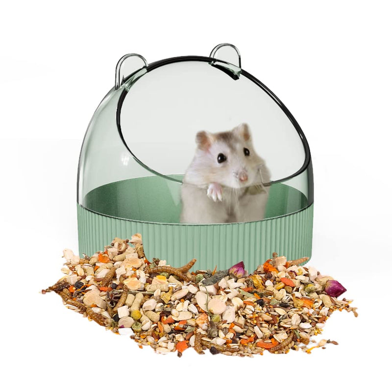 Cute Hamster Food Bowl Hedgehog Dish for Dwarf Hamsters, Syrian Hamsters, Gerbils, Mice, Rats, Small Animals, Green - BeesActive Australia