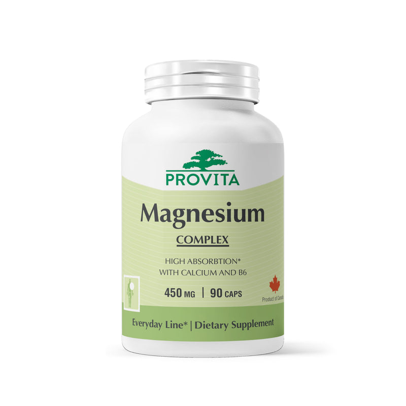 Provita Magnesium Complex Supplement | 4-in-1 Multi with Citrate, Bisglycinate, Malate & Oxide | Complete Magnesium Supplement for Women & Men | Supports Muscle, Bone, Heart & Energy | 90 Capsules | 4-in-1 Multi with Citrate, Bisglycinate, Malate & Oxi...