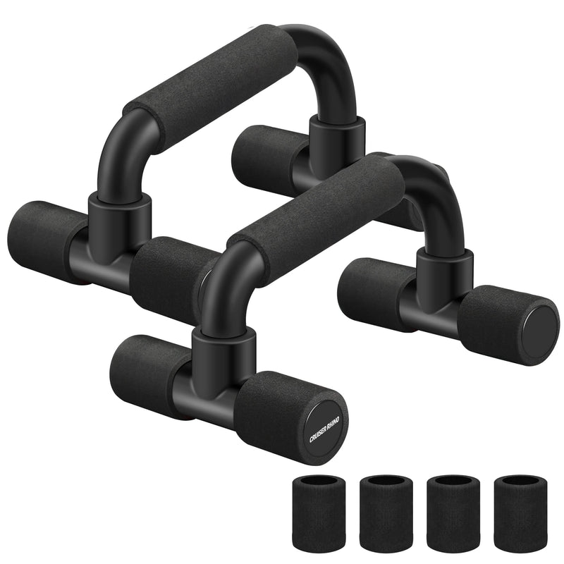 Push Up Bars, Calisthenics Equipment Push Up Handles for Floor, Perfect Push Up Bar, Pushup Bars with Non-slip Sturdy Structure Handle, Fitness Bars for Home & Workout Black - BeesActive Australia