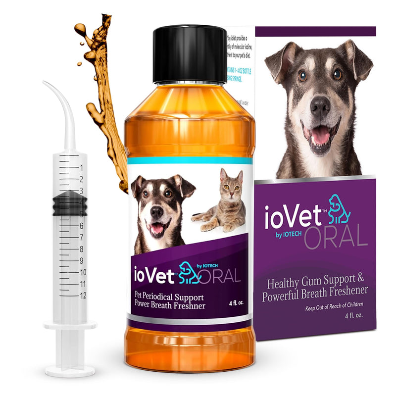 Recommended by Veterinarians Because it Simply Works Better. ioVet Oral Pet Water additive effortlessly Helps Your pet to the Clean, Healthy Mouth & Dazzling Fresh Breath You've Always Hoped for.