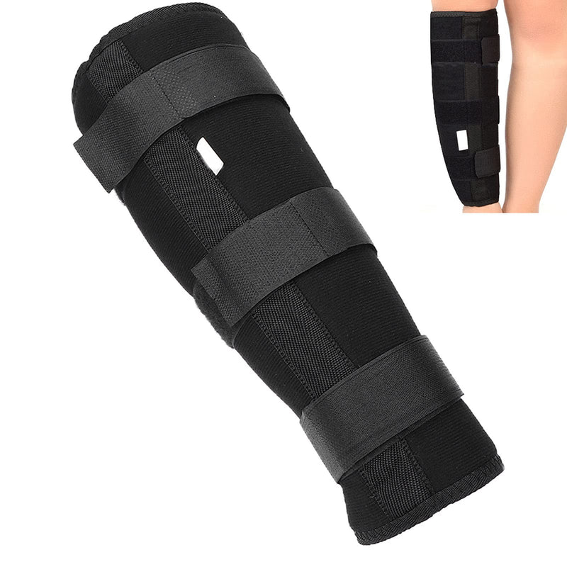 Calf Fixed Stabilizer, Comfortable Calf Support Strap Splint Tibia and Fibula Protector Shank Fracture Fixation Strap for Men and Women(M) M