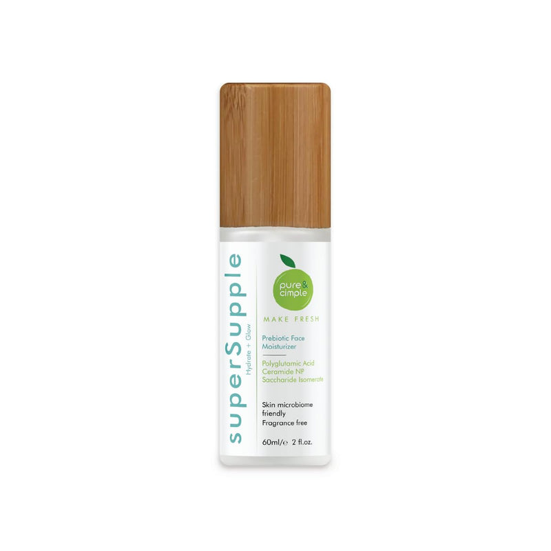 Pure & Cimple Prebiotic Face Moisturizer | Natural Blend with Polyglutamic Acid and Ceramide NP | Repair Skin Barrier, Balance and Deep Hydration, Advanced Facial Moisture Cream for Women (60ml) - BeesActive Australia