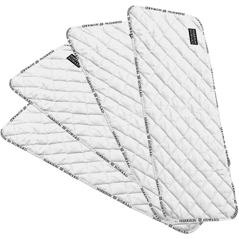 Harrison Howard Medicine-Retaining Shock-Absorbing Pressure Sores Prevention Quilted Leg Wraps for Horse Set of 4-White L Large White - BeesActive Australia