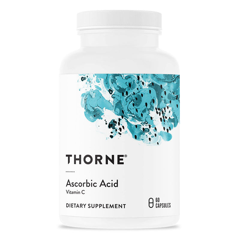 THORNE Ascorbic Acid - 1000 mg Vitamin C Supplement - Supports Healthy Immune Response, Collagen Formation, and Antioxidant Support - Gluten-Free - 60 Capsules - BeesActive Australia