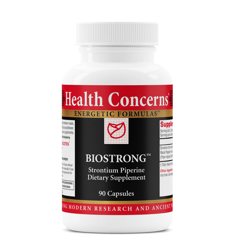 Health Concerns BioStrong – Bone Strength & Density Support Supplement – Strontium & BioPerine Black Pepper Extract for Joint Mobility – Chinese Herbal Blend for Men & Women – 90 Capsules 90 Count (Pack of 1)