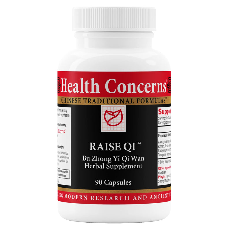 Health Concerns Raise Qi – Energy & Immune System Support – Bu Zhong Yi Qi Wan Formula – Astragalus, Ginseng & Dong Quai Herbal Supplement for Weakness, Digestion & Yang Qi Balance – 90 Capsules 90 Count (Pack of 1)