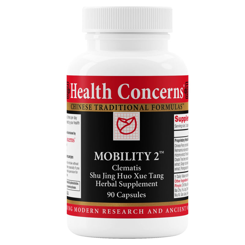 Health Concerns Mobility 2 – Joint Health Support Supplement for Men & Women – Chinese Herbal Circulation Support – Natural Joint & Muscle Aid – Herbal Extracts – 90 Capsules 90 Count (Pack of 1)