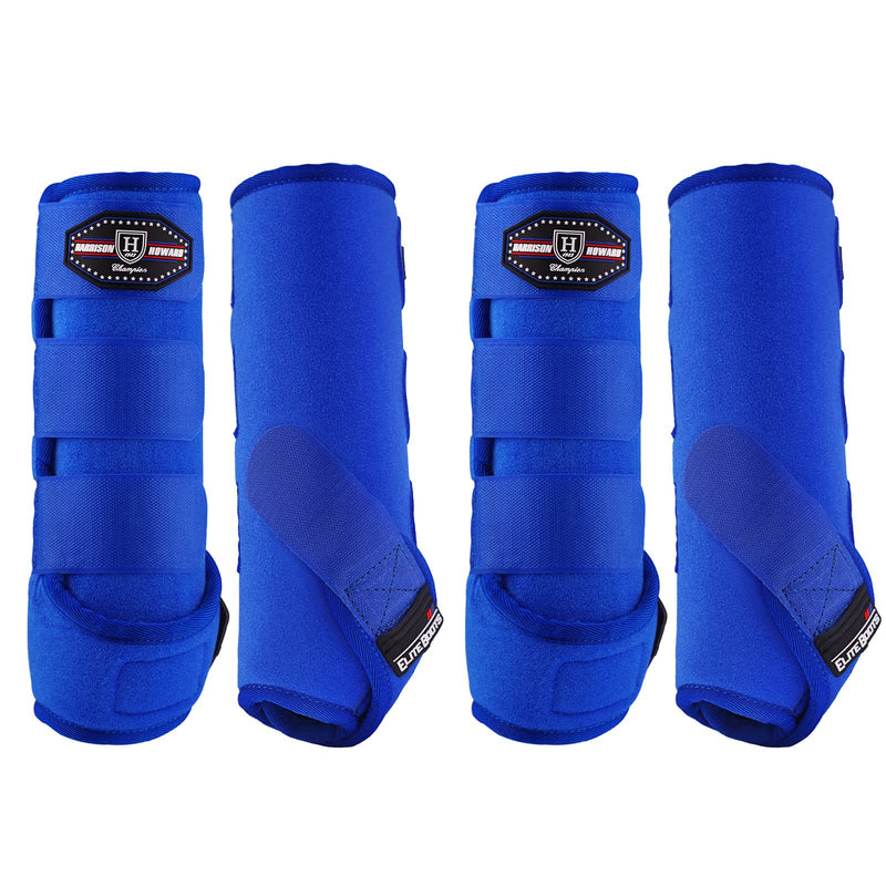 Harrison Howard Horse Sport Medicine Front Shock-Absorbing Boots All-Round Lower Limb Protection & Support Sport Boots Athletic Boots Perfect for Endurance Training and Performance Aquamarine L Large - BeesActive Australia