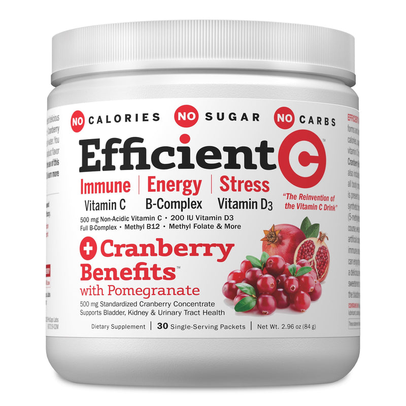 Andrew Lessman ProCaps Efficient C Mixed Berry 30 Drink Packets | 500 mg Non-Acidic Vitamin C plus Bilberry, Black Currant, Methylcobalamin B12 & Vitamin D3 for Immune, Energy & Eye Support. Cranberry Benefits w/ Pomegranate 0.07 Ounce (Pack of 30)
